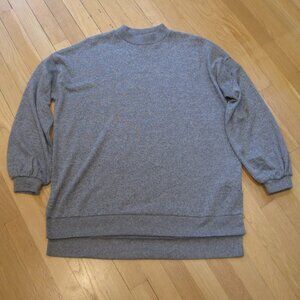 C&C California Blue Grey Crew Neck Sweatshirt Size L Long Sleeve Sweater Comfy
